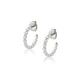 MICHAEL M Earrings 14K White Gold Cloud Huggies ER389WG