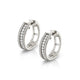 MICHAEL M Earrings 14K White Gold Europa Hoops ER445