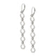MICHAEL M Earrings 14K White Gold Plain Hex Long Infinity Earrings ER500