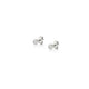 MICHAEL M Earrings 14K White Gold Round Bezel Stud Earrings ER417WG