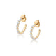MICHAEL M Earrings 14K Yellow Gold Cloud Huggies ER389YG