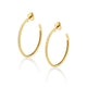 MICHAEL M Earrings 14K Yellow Gold Foundation Hoop Earrings ER368