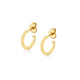 MICHAEL M Earrings 14K Yellow Gold Foundation Huggie Hoops ER376