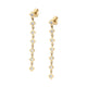 MICHAEL M Earrings 14K Yellow Gold Princess Bezel Tennis Earrings ER415YG