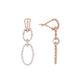 Cloud Oval Drop Earrings