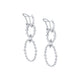 Cloud Oval Drop Earrings