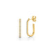 MICHAEL M Earrings Pavé Link Hoops