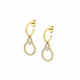 Pavé Mini Signature MM Tetra Earring