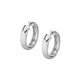 MICHAEL M Earrings Silver Silver Orb 4mm Huggies S-ER443