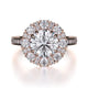 Michael M Prong Round Engagement Ring