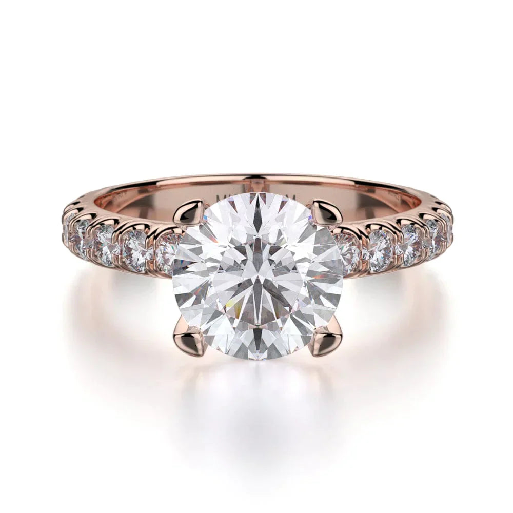 MICHAEL M Engagement Rings 18K Rose Gold Crown R716-2 R716-2RG