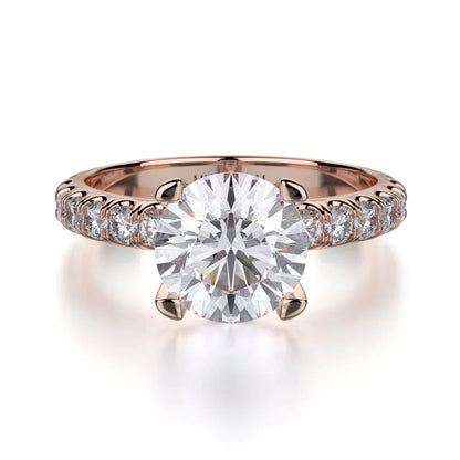 MICHAEL M Engagement Rings 18K Rose Gold Crown R716-2 R716-2RG