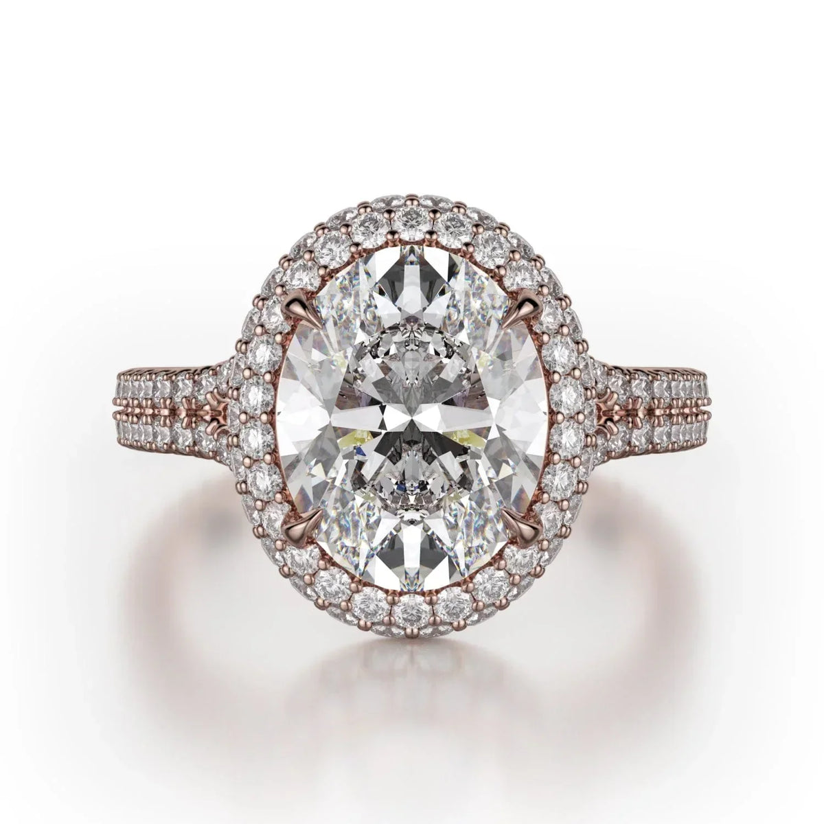 MICHAEL M Engagement Rings 18K Rose Gold Defined R778-3 R778-3RG