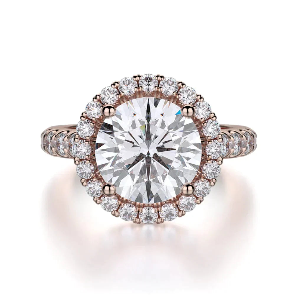 MICHAEL M Engagement Rings 18K Rose Gold Europa R320L-3 R320L-3RG