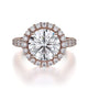 MICHAEL M Engagement Rings 18K Rose Gold Europa R320L-3 R320L-3RG