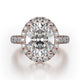 MICHAEL M Engagement Rings 18K Rose Gold Europa R320L-3-OV R320L-3-OV-RG