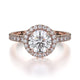 MICHAEL M Engagement Rings 18K Rose Gold Europa R320S-1 R320S-1RG