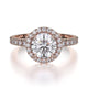 MICHAEL M Engagement Rings 18K Rose Gold Europa R320S-1 R320S-1RG