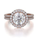 MICHAEL M Engagement Rings 18K Rose Gold Europa R456-2 R456-2RG