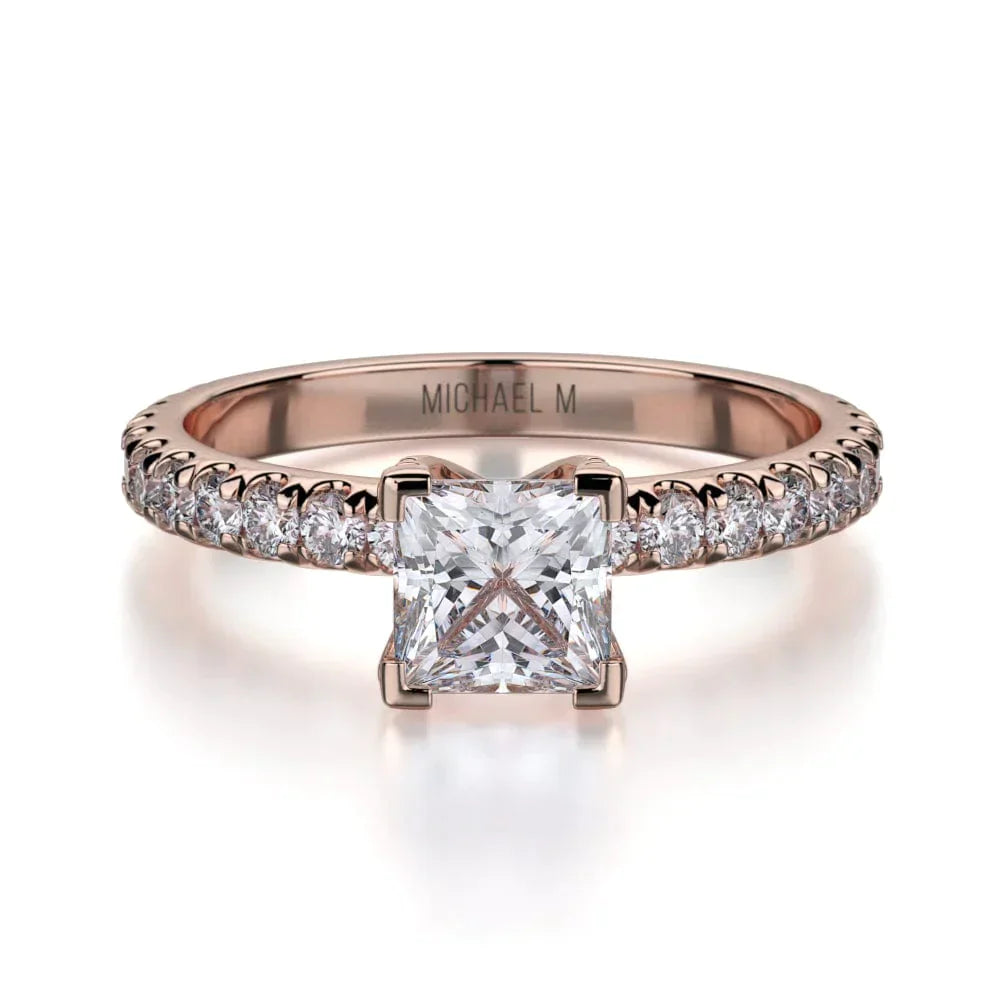 MICHAEL M Engagement Rings 18K Rose Gold Europa R493-0.75 R493-0.75RG
