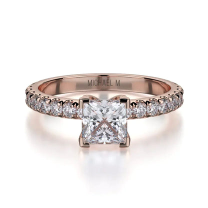 MICHAEL M Engagement Rings 18K Rose Gold Europa R493-0.75 R493-0.75RG