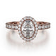 MICHAEL M Engagement Rings 18K Rose Gold Europa R501-1 R501-1RG