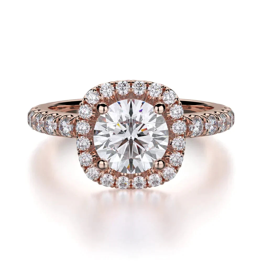 MICHAEL M Engagement Rings 18K Rose Gold Europa R536-1 R536-1RG