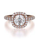 MICHAEL M Engagement Rings 18K Rose Gold Europa R536-1 R536-1RG