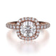 MICHAEL M Engagement Rings 18K Rose Gold Europa R536-1 R536-1RG