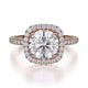 MICHAEL M Engagement Rings 18K Rose Gold Europa R536S-1.5 R536S-1.5RG
