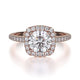 MICHAEL M Engagement Rings 18K Rose Gold Europa R539S-1 R539S-1RG