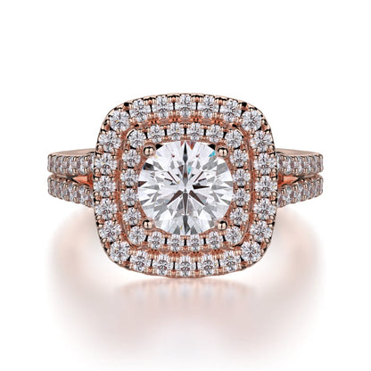 MICHAEL M Engagement Rings 18K Rose Gold Europa R661-1 R661-1RG