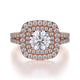 MICHAEL M Engagement Rings 18K Rose Gold Europa R661-1 R661-1RG