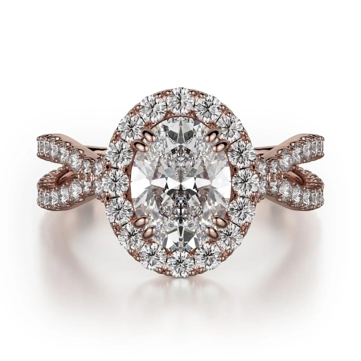 MICHAEL M Engagement Rings 18K Rose Gold Love R454-2 R454-2RG