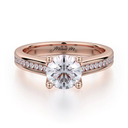 MICHAEL M Engagement Rings 18K Rose Gold Love R461S-1 R461S-1RG