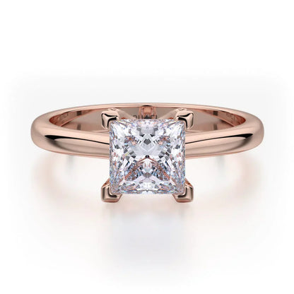Michael M Solitaire Princess Engagement Ring