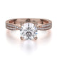 Michael M Center Stone Prong Round Engagement Ring
