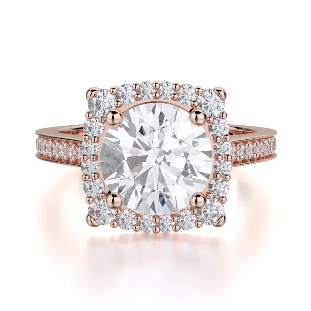 MICHAEL M Engagement Rings 18K Rose Gold Love R696-2 R696-2RG