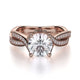 MICHAEL M Engagement Rings 18K Rose Gold Love R709-1.25 R709-1.25RG