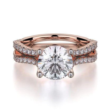 MICHAEL M Engagement Rings 18K Rose Gold Monaco R612-2 R612-2RG