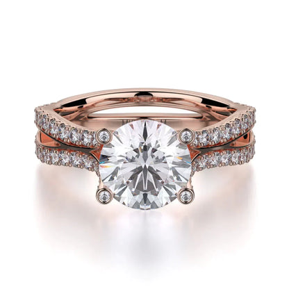 MICHAEL M Engagement Rings 18K Rose Gold Monaco R612-2 R612-2RG