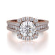 MICHAEL M Engagement Rings 18K Rose Gold Stella R685-1 R685-1RG