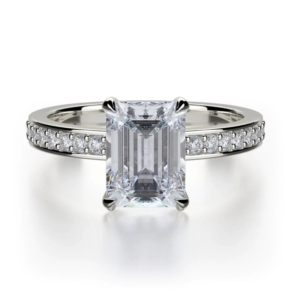 MICHAEL M Engagement Rings 18K White Gold Bold R723-2 R723-2WG