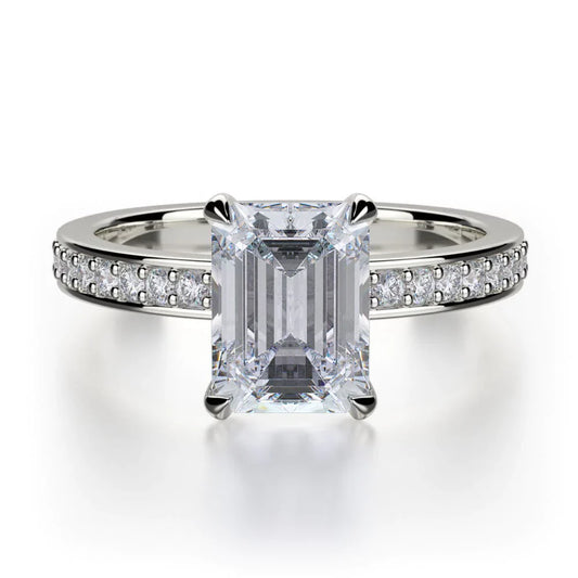 MICHAEL M Engagement Rings 18K White Gold Bold R723-2 R723-2WG