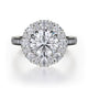 Michael M Prong Round Engagement Ring