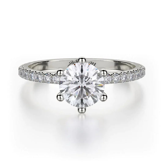 MICHAEL M Engagement Rings 18K White Gold Crown R713-1 R713-1WG