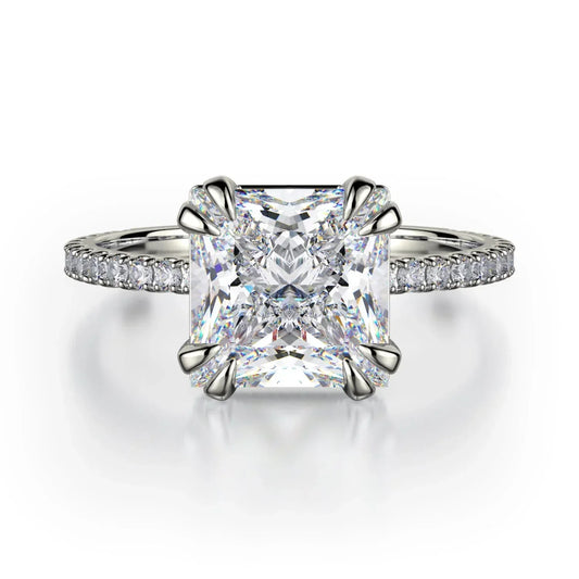 MICHAEL M Engagement Rings 18K White Gold Crown R715-2P R715-2PWG