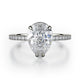 MICHAEL M Engagement Rings 18K White Gold Crown R715-2PR R715-2PRWG