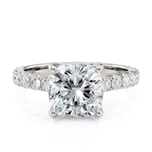 MICHAEL M Engagement Rings 18K White Gold Crown R780-2
