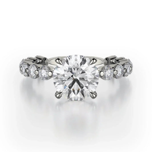 MICHAEL M Engagement Rings 18K White Gold Crown R782-1.5 R781-1.5WG